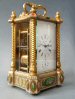 (Exceptional French carriage clock, enamel decorations, Bovet Frères à Fleurier, circa 1870.
